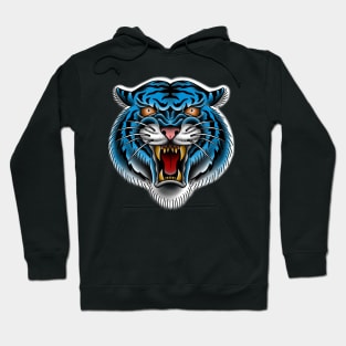 blue tiger Hoodie